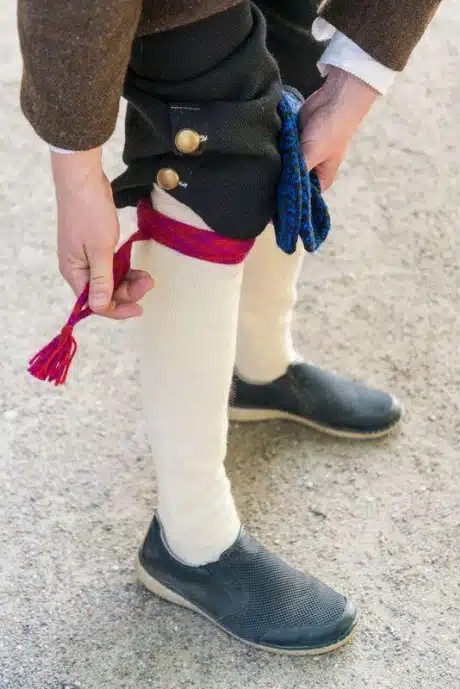 Karja mees rahvariietes, 19. saj