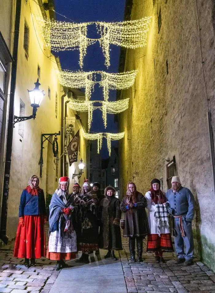 Esimene rahvarõivaste talvine tuulutamine õnnestus igati