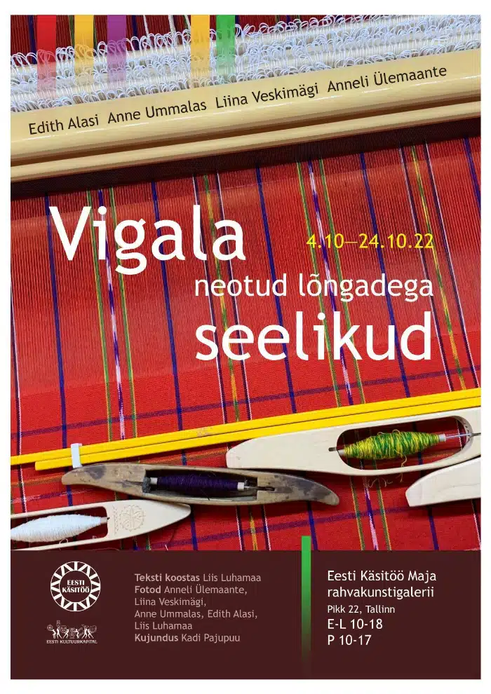 Vigala neotud lõngadega rahvarõivaseelikute näitus on avatud 04.-24.10.