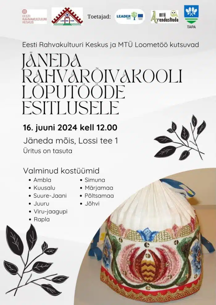 Jäneda rahvarõivakooli lõputööde esitlus