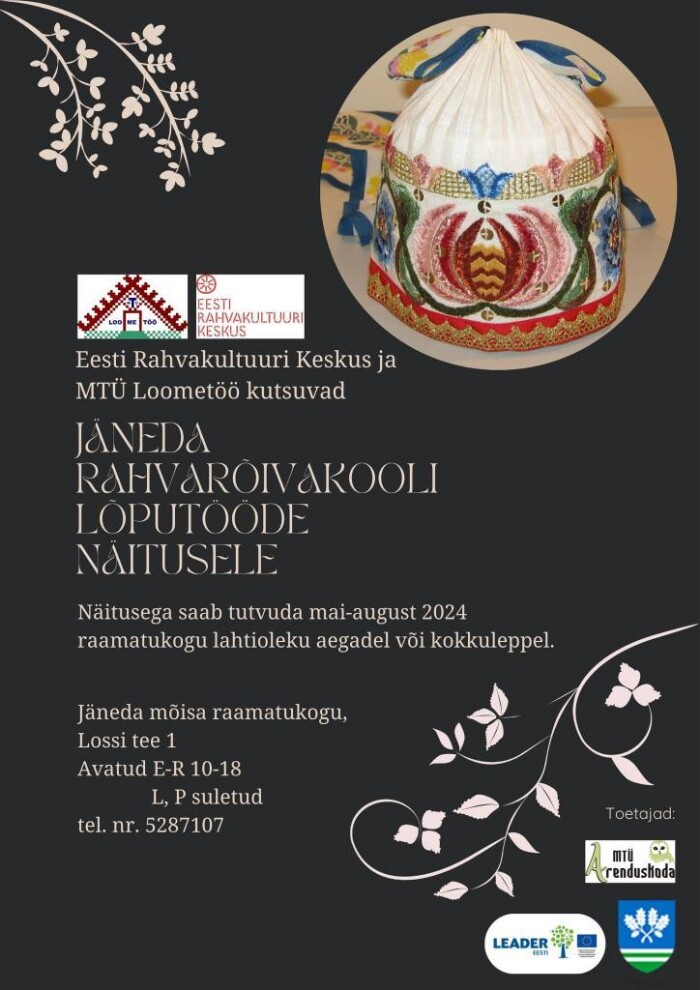 Jäneda rahvarõivakooli lõputööde näitus