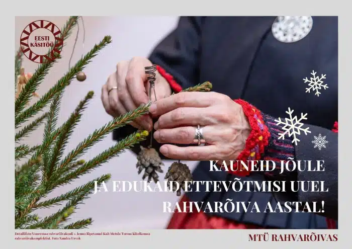 MTÜ Rahvarõivas soovib kauneid pühi!