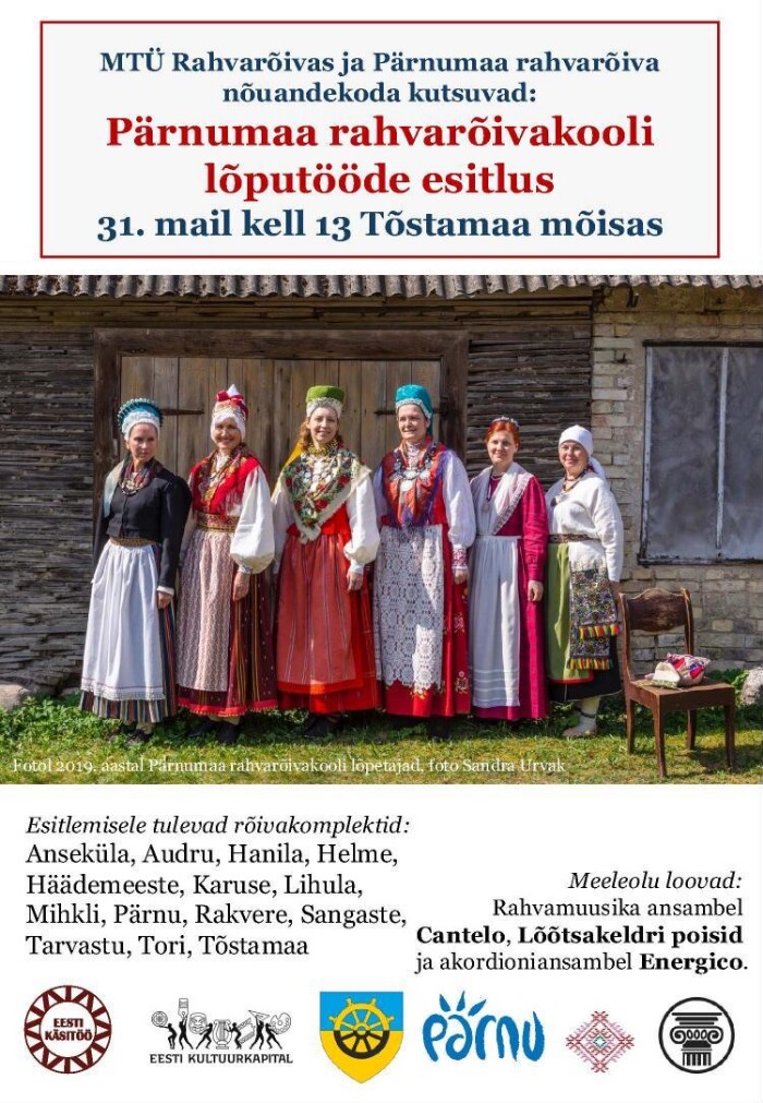 Pärnumaa rahvarõivakooli lõpetamine